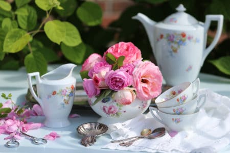 Tea party in garden